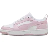 Puma Rebound V6 Low Sneakers, Shoes, White/Rose Mauve, 39