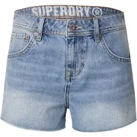 Superdry for woman. W7110448A Short Medium size blue (32), Casual, Cotton, Denim