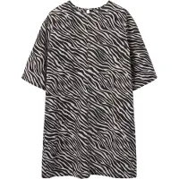 LMTD Kjole - NlfZebra - Rosa Marshmallow/Raven Zebra - - 11 år (146) - Kjole