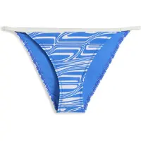 Puma Printed Swim Briefs Women, Clothing, Vivid Blue, XS