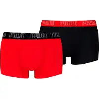 Puma Trunks (2-Pack) Men, Clothing, Red/Black, 4