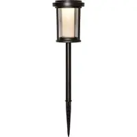 Star Trading LED-lampe med jordspyd Alippa, svart, høyde 44 cm metall