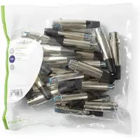 Nedis Nikkelbelagt Rett Xlr Hunnkontakt For Loddekabel 7 Mm