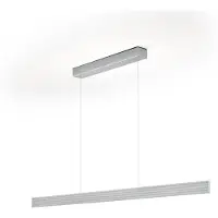 Knapstein LED-pendel Fara, opp/ned, lengde 152cm nikkel