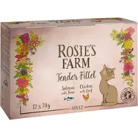 Rosie's Farm Tender Filet 12 x 70 g - Mix (2 varianter)