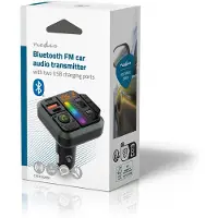 Nedis FM-sender med Bluetooth og håndfrifunksjon