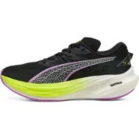 Puma Deviate NITRO 3 Running Shoes Women, Shoes, Black/Yellow Alert/Pure Magenta, 38.5