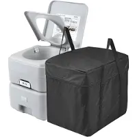 Vevor Portable Toilet Flush Travel Camping 5.3 Gal Commode Potty med bæreveske