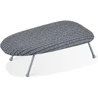 Vevor strykebrett til bordplate 23,4 x 14,4, lite strykebrett med varmebestandig trekk og 100 % bomullstrekk, ministrykebrett med 7 mm tykt nålelag av bomull for små rom, reisebruk