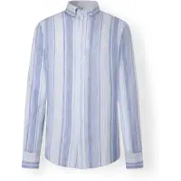 Hackett Linen Multi Stripe Skjorte Med Lange Ermer