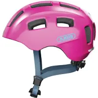 ABUS Sykkelhjelm - Youn-I 2.0 - Glitrende Rosa - - 48-54 cm - Sykkelhjelm
