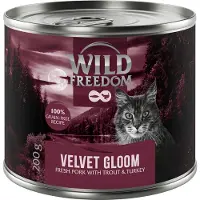 Wild Freedom Adult "Red" 6 x 200 g - kornfri oppskrift - Velvet Gloom - Svinekjøtt, kalkun og ørret