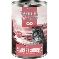Wild Freedom Adult "Red" 6 x 400 g - kornfri oppskrift - Scarlet Sunrise - Svinekjøtt, laks og tunfisk