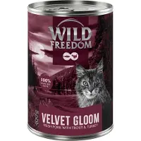 Wild Freedom Adult "Red" 6 x 400 g - kornfri oppskrift - Velvet Gloom - Svinekjøtt, kalkun og ørret