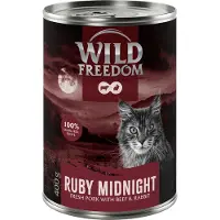 Wild Freedom Adult "Red" 6 x 400 g - kornfri oppskrift - Ruby Midnight - Svinekjøtt, storfekjøtt og kanin