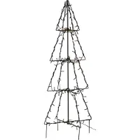 Star Trading LED-dekorasjon til utendørs bruk Light Tree Foldy, høyde 90 cm