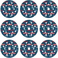 Bosch Expert O780 3x80/3x120/3x180 Sandpapir 125 Mm 9 Enheter