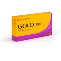 Kodak Professional Gold 200 120-film, 5-pakke