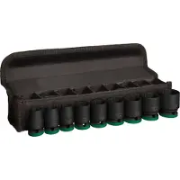 Bosch 2 608 003 038, Støpselsett, 1/2, Metrisk, 9 hoder, 10,11,13,17,19,21,22,24,27 mm, Boks