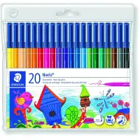 Staedtler Noris Club 326 - Fibertuppenn - assorterte farger - vannbasert matfargeblekk - 1 mm (en pakke 20)