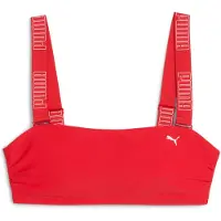 Puma Women's Bandeau Top, Clothing, Red, L