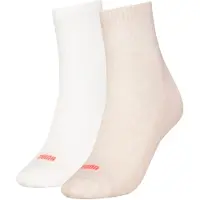 Puma Heart Crew Socks Women (2-pack), Women, Oatmeal, 39-42