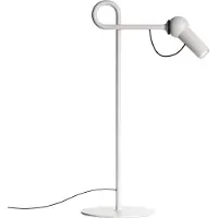 Kdln LED-bordlampe Bird, hvit, 48 cm, metall, dimbar