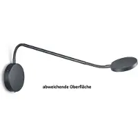 Knapstein LED-vegglampe Thea-W, geststyring, nikkel, utstrekning 60 cm