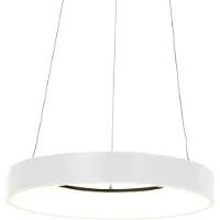 Steinhauer LED-hengelampe Ringlede, Ø 48 cm hvit