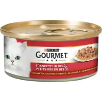 Gourmet våtfôr 24 x 195 g - And og kalkun