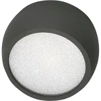 FABAS LUCE Downlight Vasto, antrasitt, Ø 8 cm, 120°, aluminium
