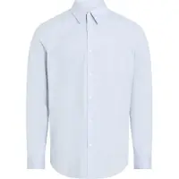 Calvin Klein Solid Stretch Slim Fit Skjorte Med Lange Ermer