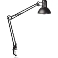 MAUL MAULstudy klemmelampe, svart, 44 cm, metall, E27