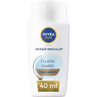 Nivea Sun Daily Fluid Spf50 Medium Tone 40ml Ansikts Solkrem
