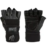 Gorilla wear Dallas Wrist Wrap Gloves, black, medium