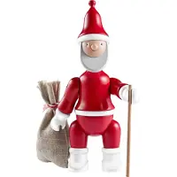Kay bojesen Trefigur - Julenissen - 20 cm - Rød/Hvit - - OneSize - Dekorasjon