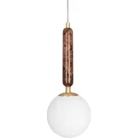 Globen Lighting pendellampe Torrano, brun, Ø 15 cm