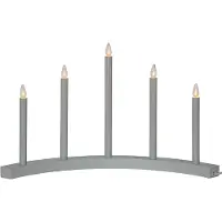 Star Trading Lysestake Accent, 5 lyskilder, lysegrå