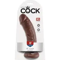 Orion King Cock Dildo 8 Inch Brown