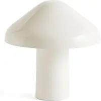 HAY Pao batteridrevet bordlampe, hvit, 220 lm, IP44, 23 cm, dimbar.