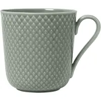 Lyngby Porcelæn Rhombe Earth Mug With Handle-39 Cl-moss Krus