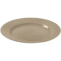 Lyngby Porcelæn Rhombe Earth Lunch Plate-23 Cm-clay Flat Tallerken