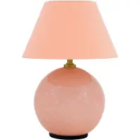 Globen Lighting IRIS batteridrevet bordlampe, rosé, høyde 23 cm, G4