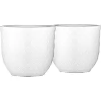 Lyngby Porcelæn Rhombe Egg Cup Eggplate 2 Enheter