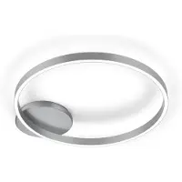 Knapstein LED-taklampe Anel-60, matt nikkel, up & down