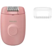 Philips Series 2000 BRE227/00 epilator med ledning, massasjekappe, rosa