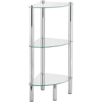 Wenko hylle łazienkowy Yago 74 x 30 cm szkło/stal krom