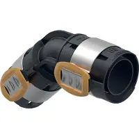 Geberit Geb.FLOWFIT bøjn.45gr.75mm - sort