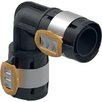 Geberit Geb.FLOWFIT bøjn.90gr.75mm - sort