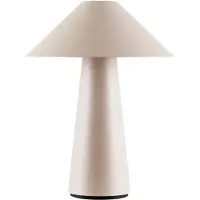 Globen Lighting Akku-bordlampe Cannes, beige, 26 cm IP44